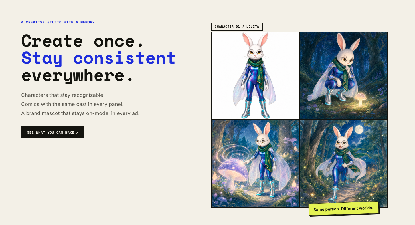 SteadyShot — consistent characters across AI images